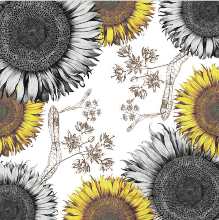 Mantels «Helianthus» 100% Made in Italy The Napking