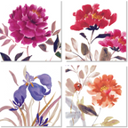 Set Of 4 Napkins Hanami 100% Made in Italy The Napking