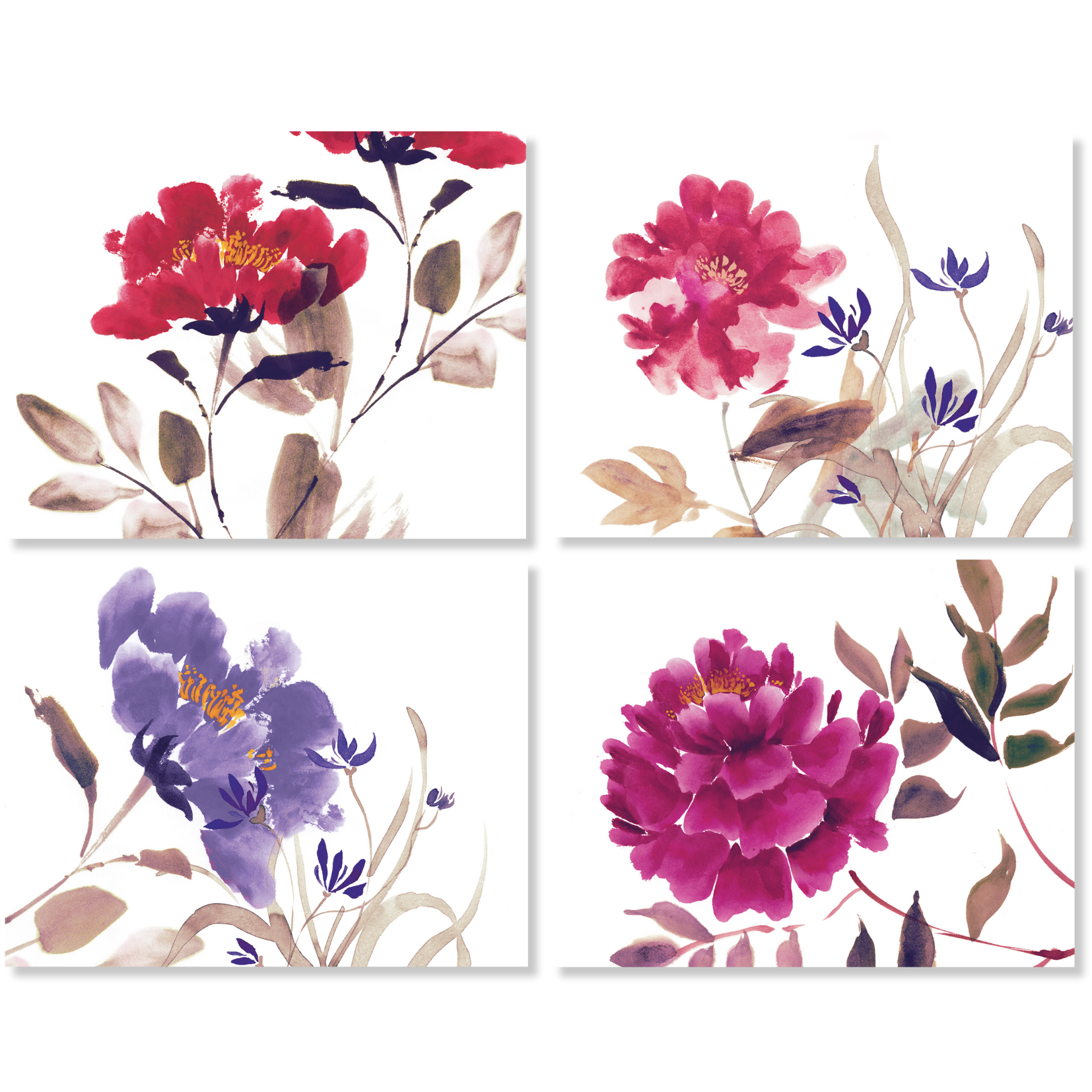 Set of 4 Placemats «Hanami» Linen 100% Made in Italy - The Napking