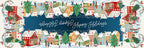 Happy Holidays Linen Blend Table Runner