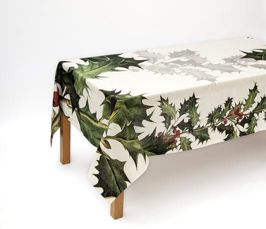 Tablecloths «Ilex»  100% Made in Italy, Christmas & Holiday