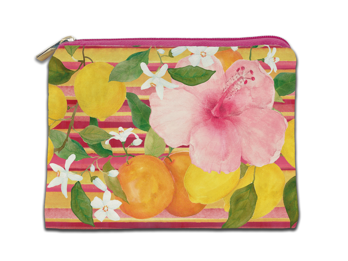 Baumwolle Trousse «Ibiscus», 100% Made in Italy - The Napking