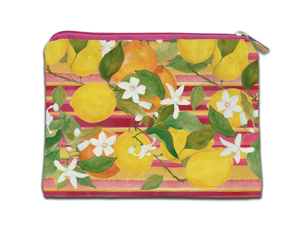Cotton Trousse «Ibiscus», 100% Made in Italy - The Napking