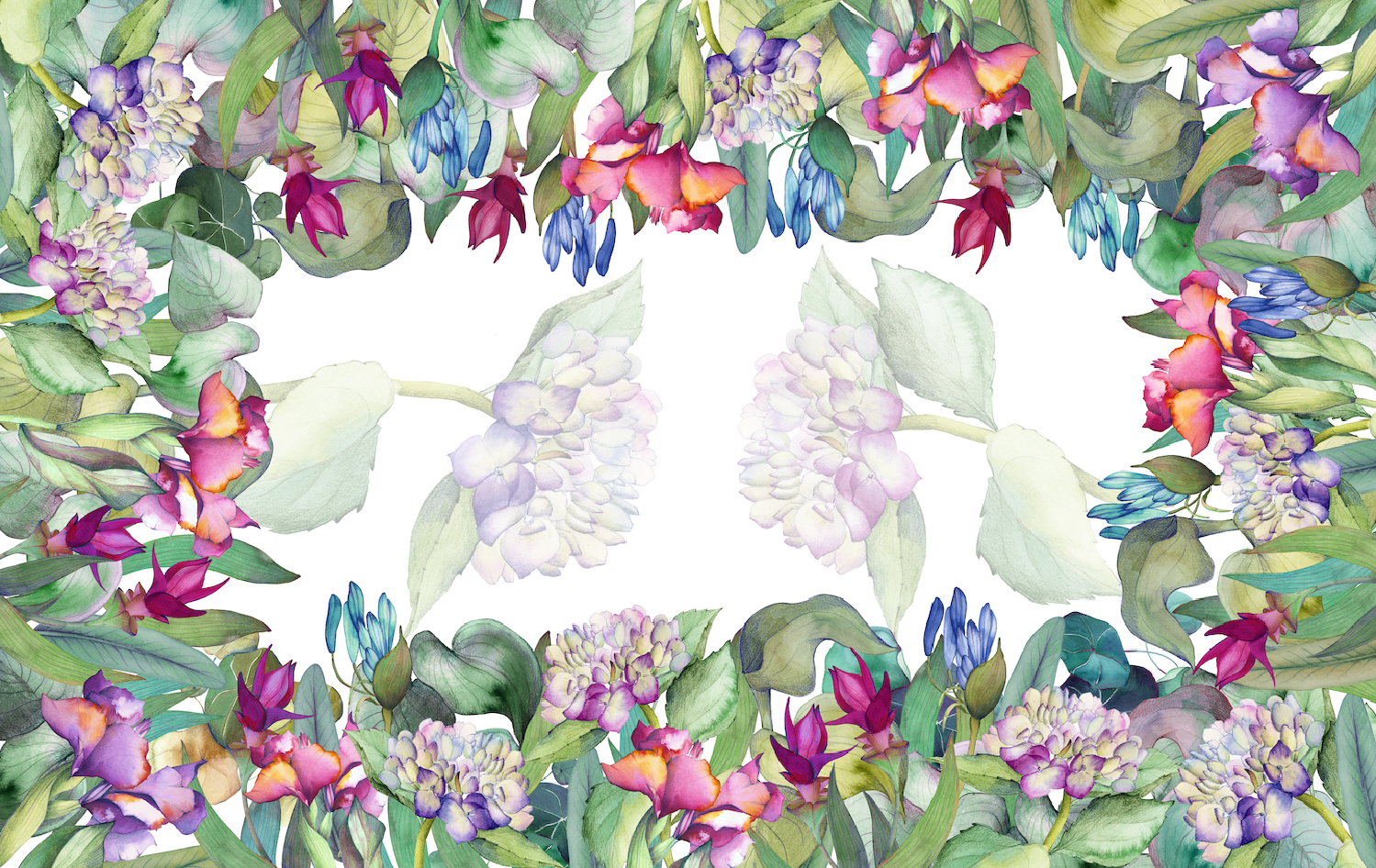 Il Giardino Cotton Satin Tablecloth | 100% MADE IN ITALY