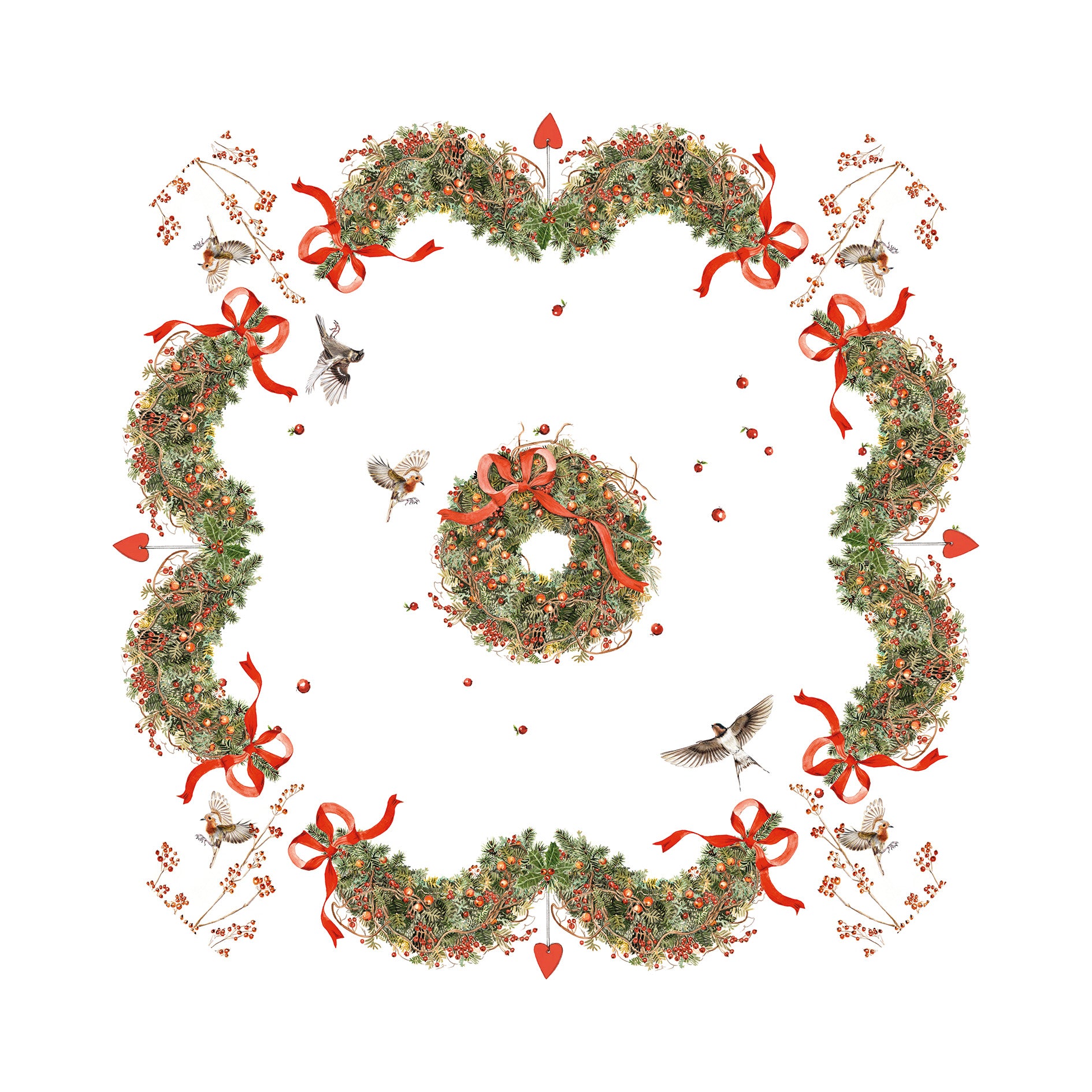 Linen Tablecloth «Janine», 100% Made in Italy - The Napking