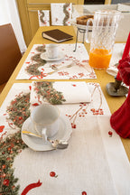 Set aus 4 Tischsets «Janine» Leinen 100% Made in Italy The Napking