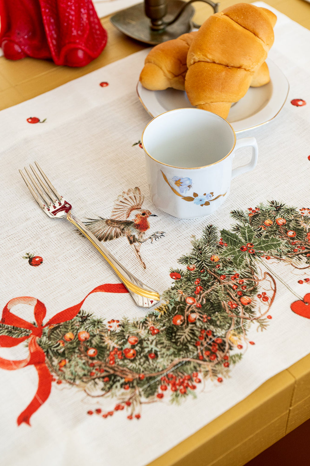 Set of 4 Placemats «Janine» Linen 100% Made in Italy - The Napking