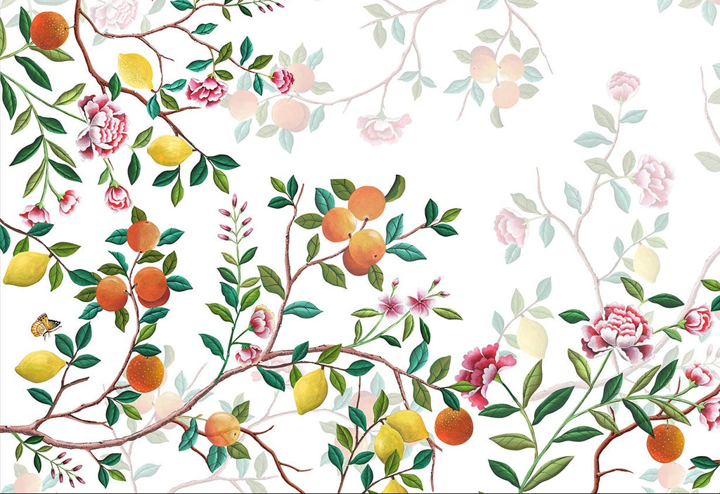 Premium Linen Tablecloth Les Agrumes 100% Made in Italy