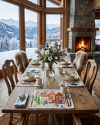 Jolin Set of 4 Linen Blend Placemats, The Napking home textile