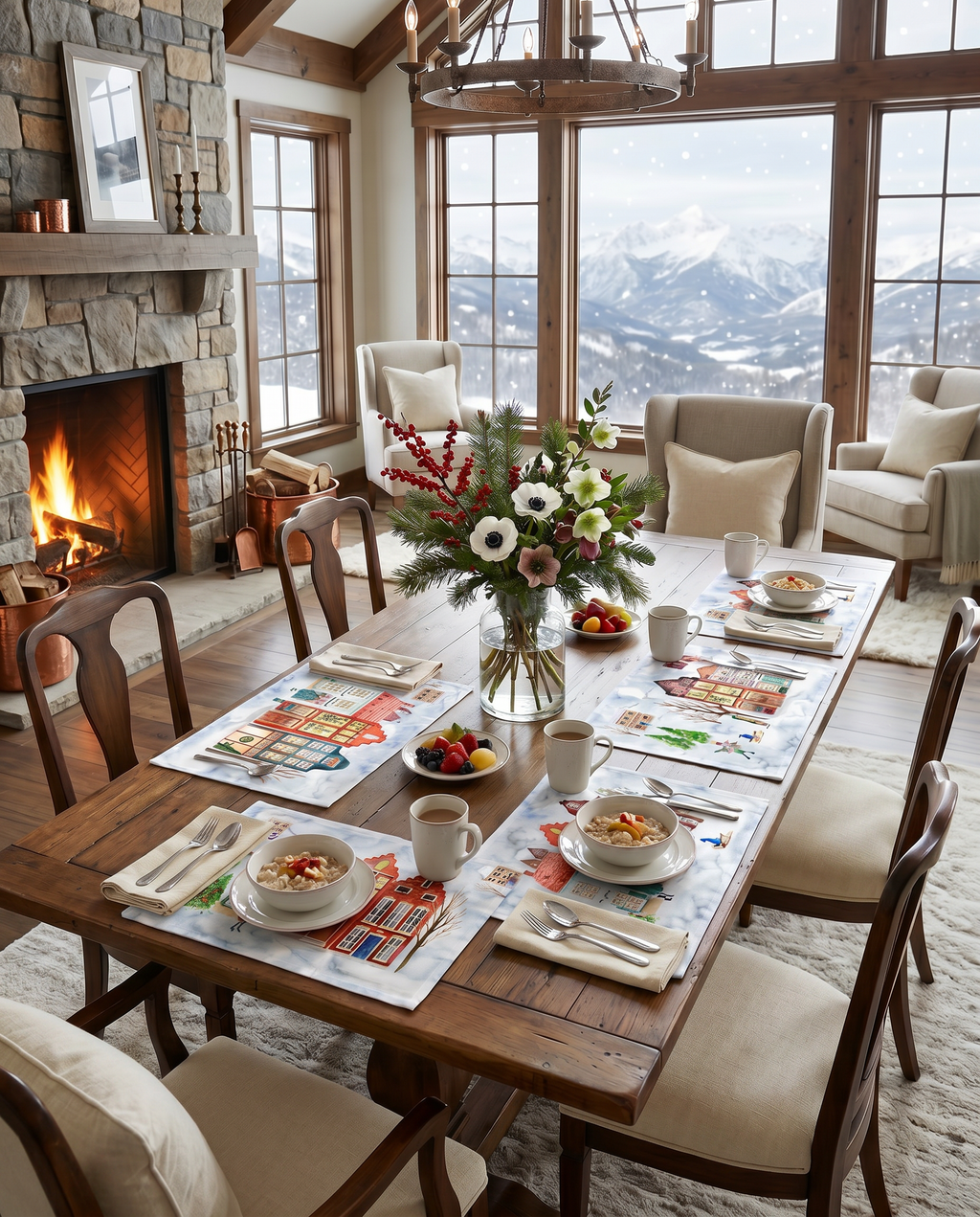 Jolin Set of 4 Linen Blend Placemats, The Napking home textile