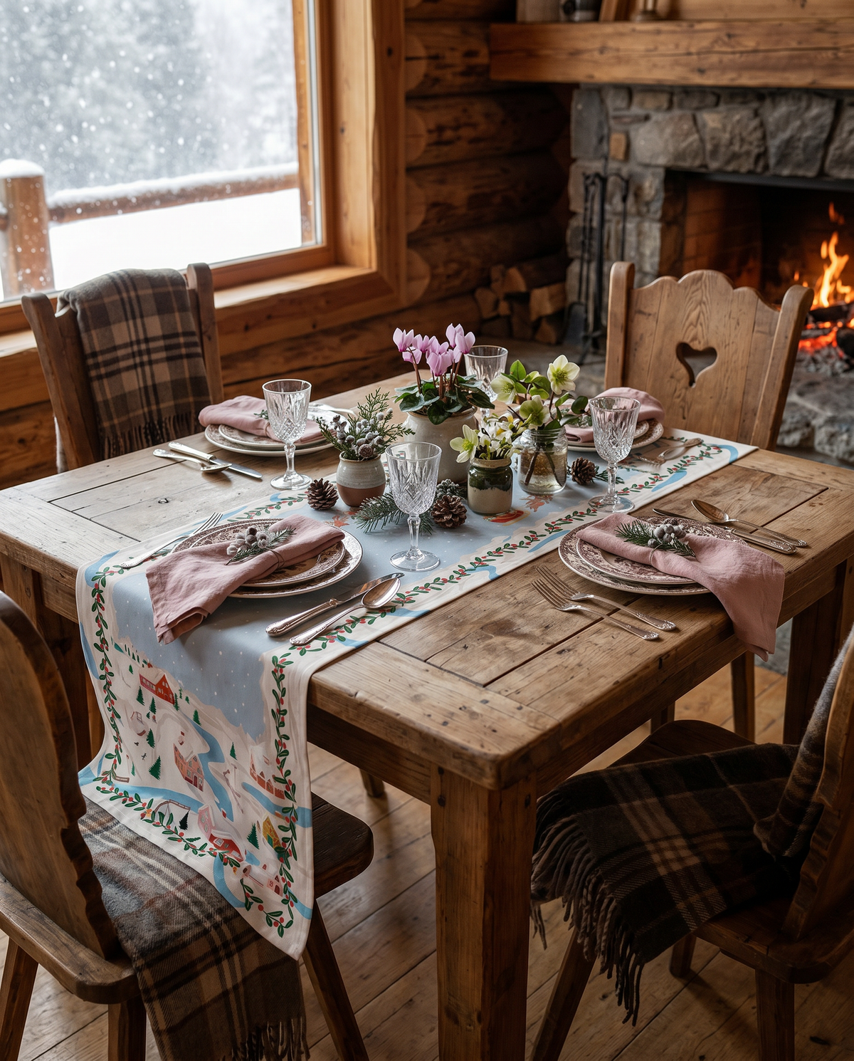 Landscapes Linen Blend Table Runner, The Napking home textile