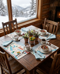 Landscapes Set of 4 Linen Blend Placemats, The Napking home textile