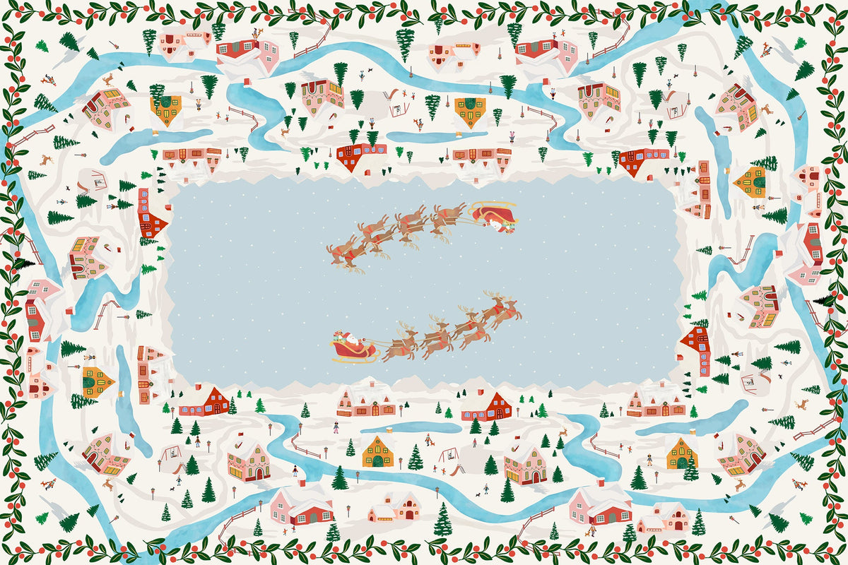 Landscapes mezcla de lino y algodón Mantel, The Napking home textile