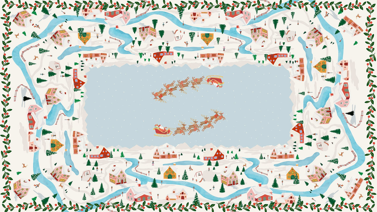 Landscapes mezcla de lino y algodón Mantel, The Napking home textile