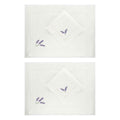 Lavanda Set of 2 Hand-Embroidered Placemats and 2 Napkins