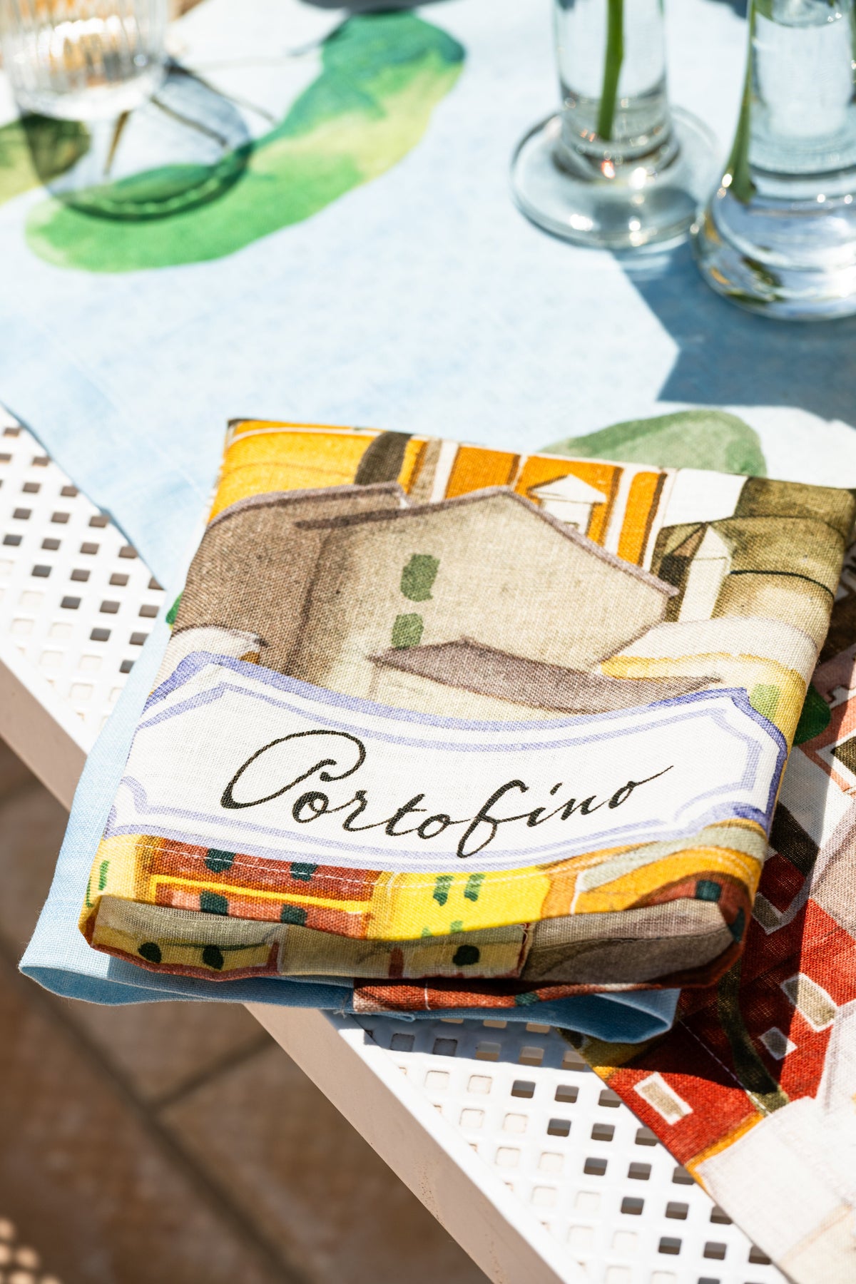 Set de 4 serviettes «Portofino» 100% Made in Italy The Napking