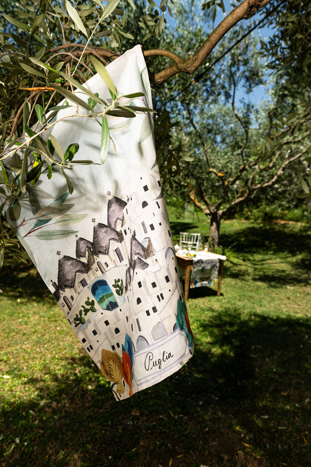 Kitchen Towels «Puglia», 100% Made in Italy The Napking