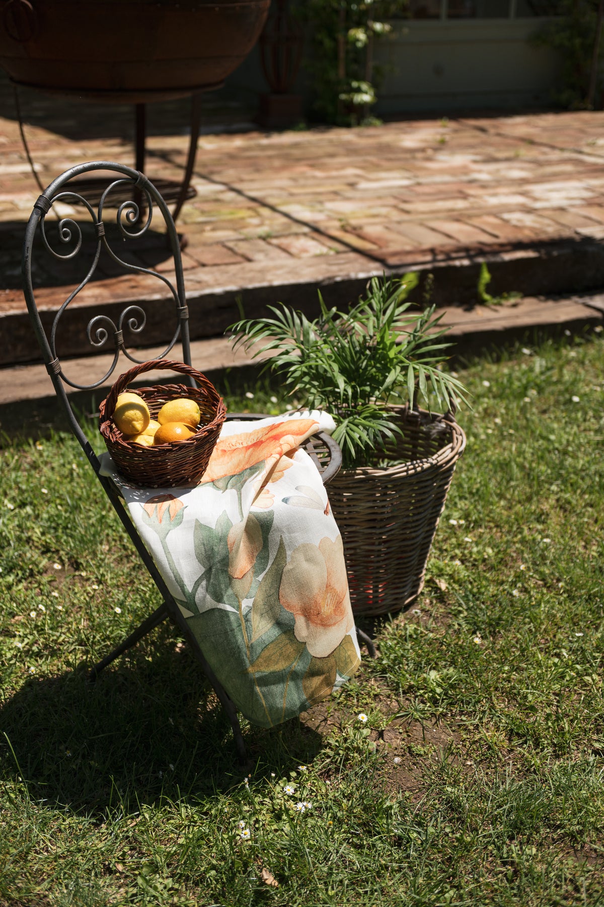 Kitchen Towels «Peony», 100% Made in Italy - The Napking