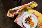 Set Of 4 Napkins Premium Linen «Ibiscus» 100% Made in Italy - The Napking