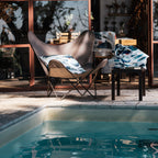 Cushion «Oltremare», 100% Made in Italy - The Napking