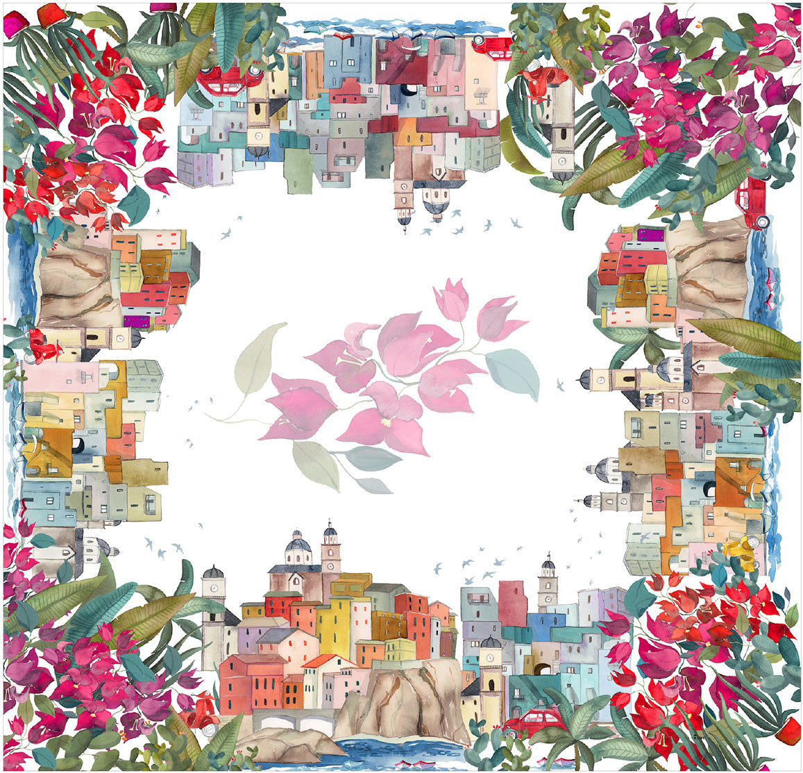 Linen Tablecloth La Riviera, 100% Made in Italy