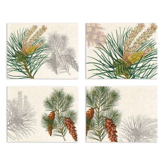 Set of 4 Placemats «Le Sapin» Linen 100% Made in Italy