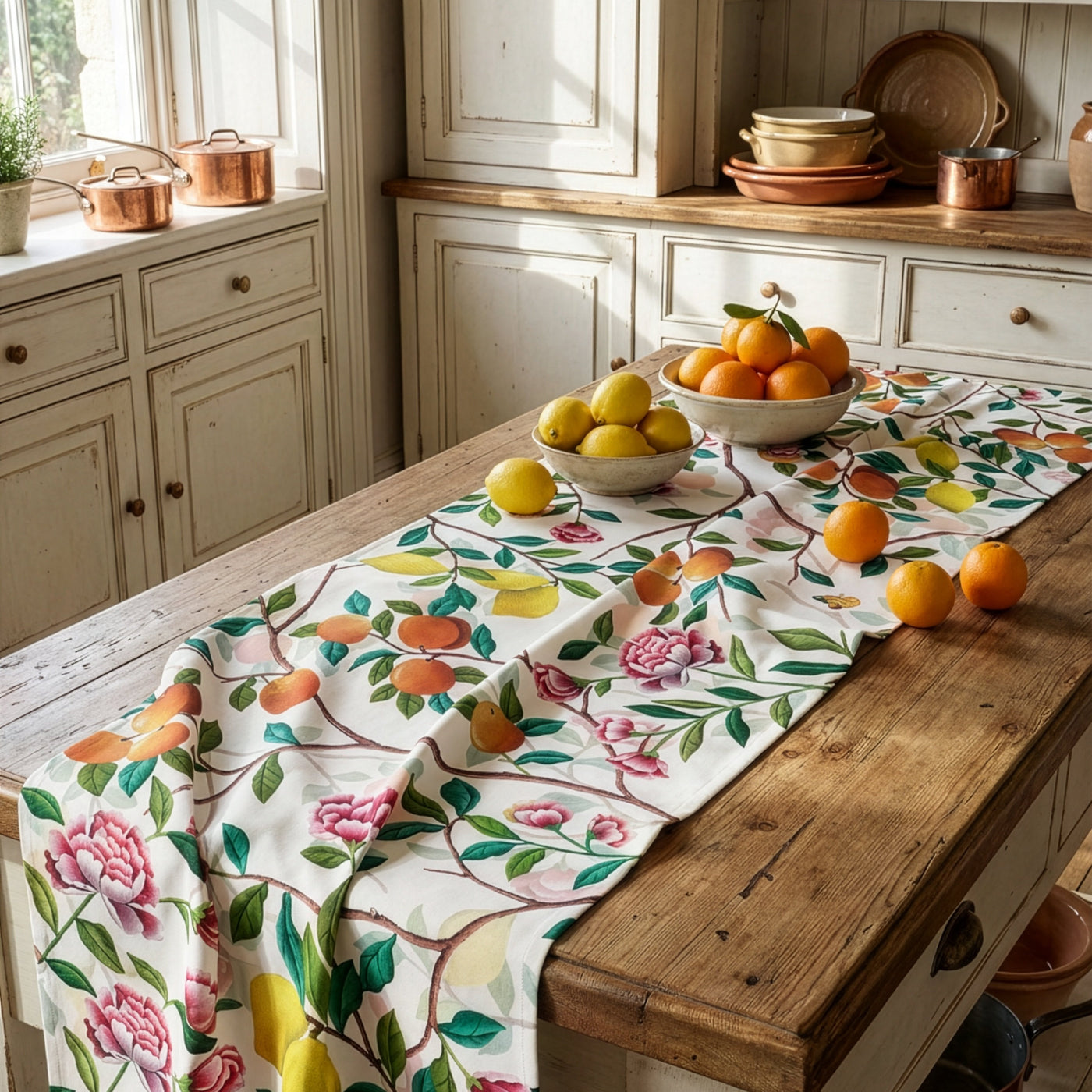 Les Agrumes Runner Premium Linen