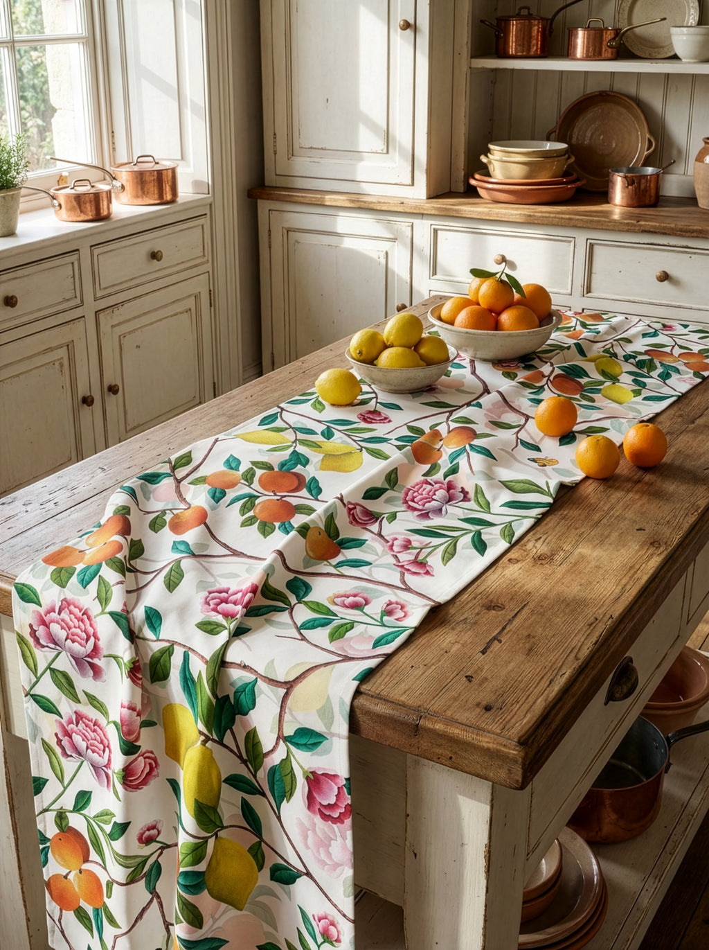 Les Agrumes Runner Premium Linen