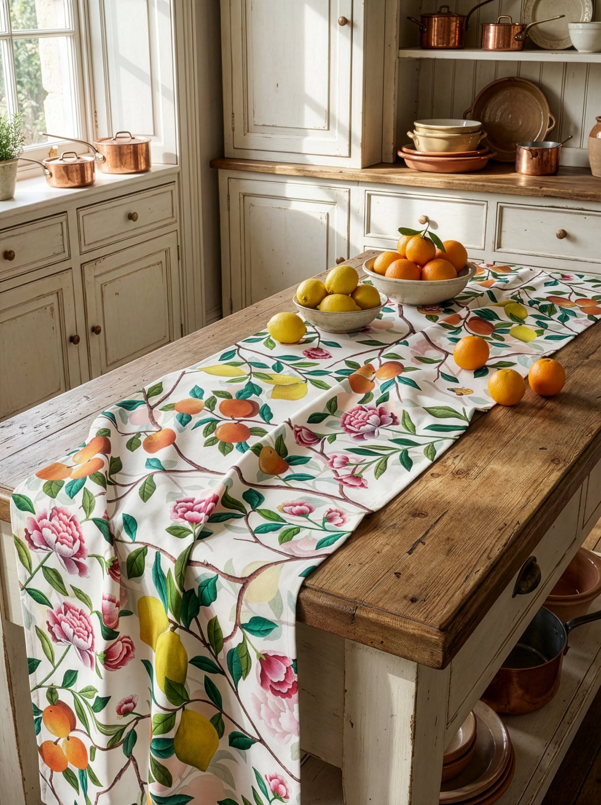 Les Agrumes Runner Premium Linen