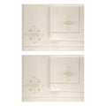Lizzie Set of 2 Placemats and 2 Napkins 100% Linen Ecru