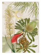 Loma Pure Linen kitchen towel with botanical print, view 4