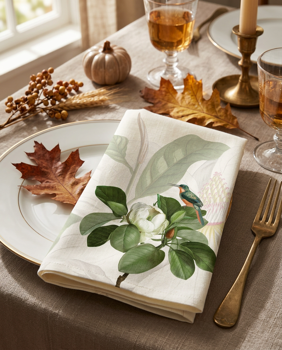 Loma Set of 4 Pure Linen Napkins 43 x 43 cm, The Napking home textile
