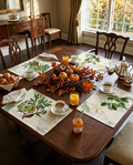 Loma set of four Pure Linen placemats with botanical print