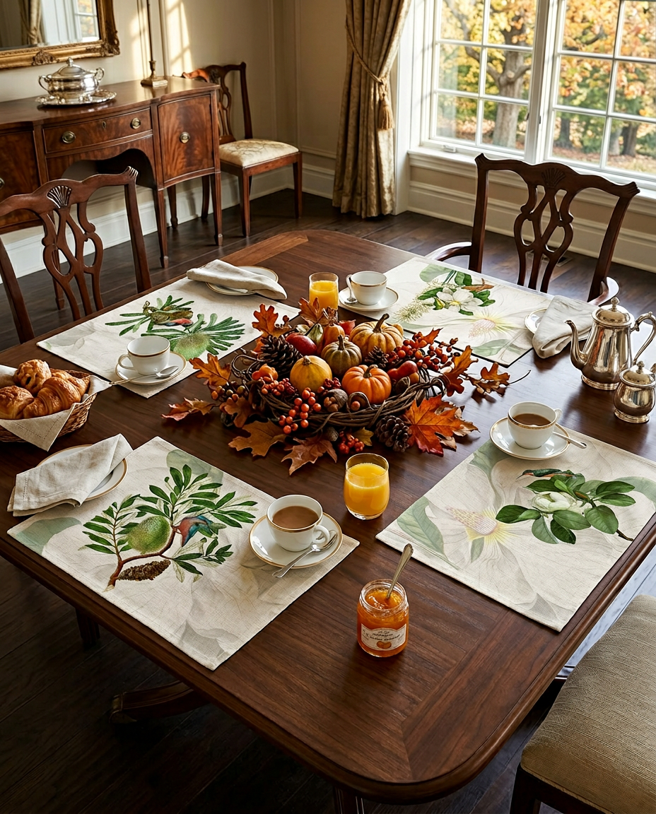 Loma Set of 4 Pure Linen Placemats, The Napking home textile