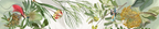 Loma Pure Linen table runner with botanical print, view 2