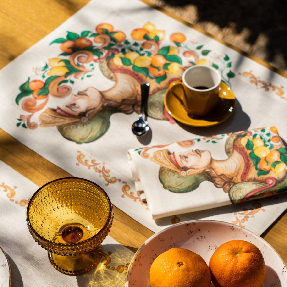 Set of 4 Placemats «Medoro» Linen 100% Made in Italy The Napking