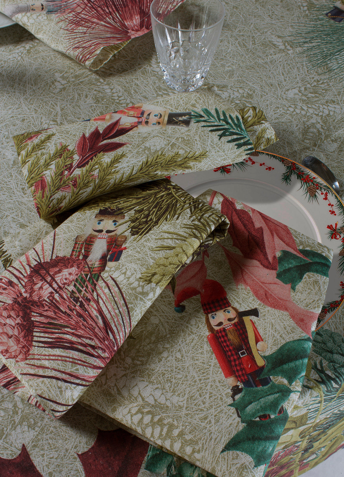 Linen Tablecloths «Schiaccianoci» 100% Made in Italy The Napking