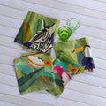 Set of 4 Napkins Satin «Jungle» 100% Made in Italy The Napking