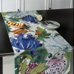 Chemin de table en lin haut de gamme «Morris» 100% Made in Italy The Napking