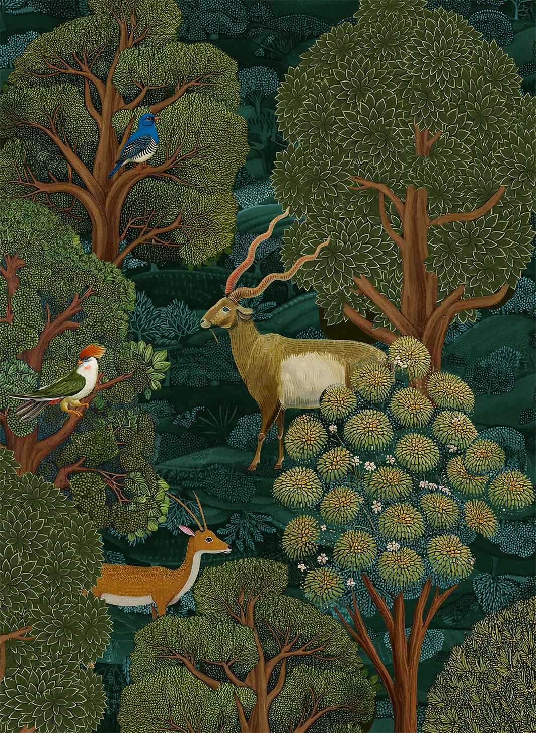 Madikwe lino premium paño de cocina con wildlife-inspired print, vista 3