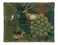 Madikwe acrylic tray with digitally printed wildlife linen, 37 × 28 cm