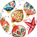 Dessous de verre en bois Magic Xmas Set de 2 - Noël italien The Napking