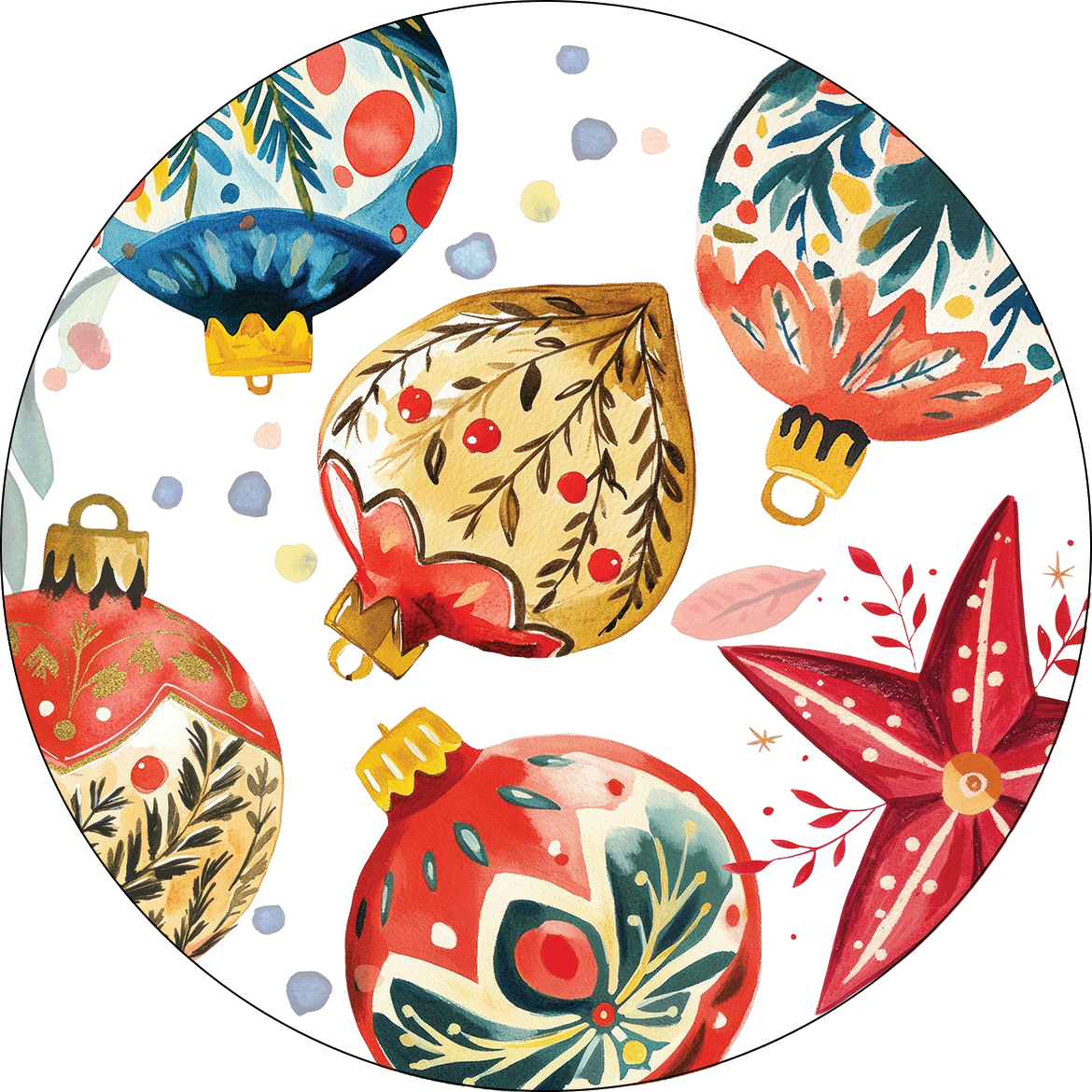 Wood Coasters Magic Xmas Set of 2 – Italian Christmas The Napking