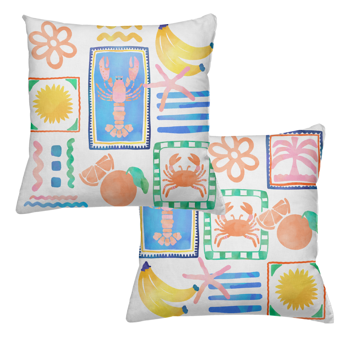 Cushion canvas Marina Pop, 100% Made in Italy