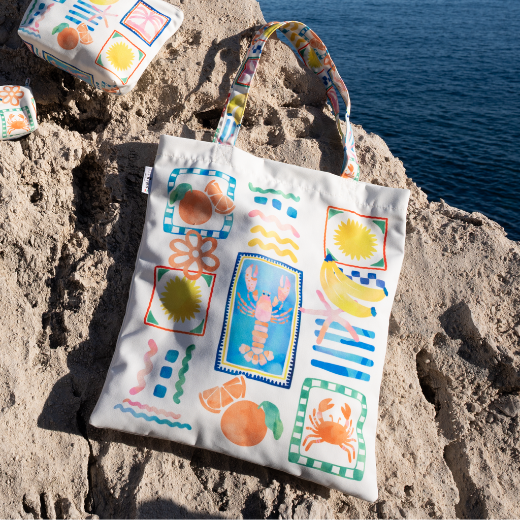 Totebag bag Marina Pop, 100% Made in Italy