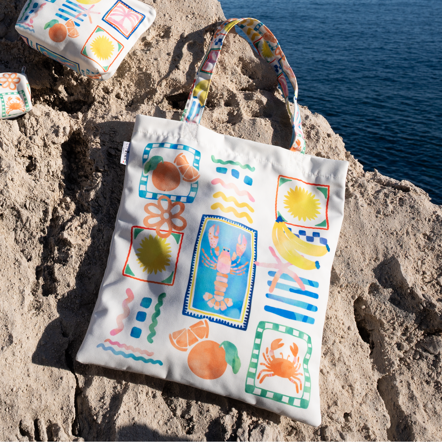 Totebag bag Marina Pop, 100% Made in Italy