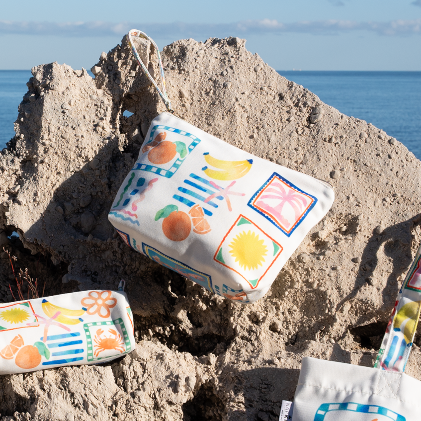 Velvet Pochette Marina Pop, 100% Made in Italy