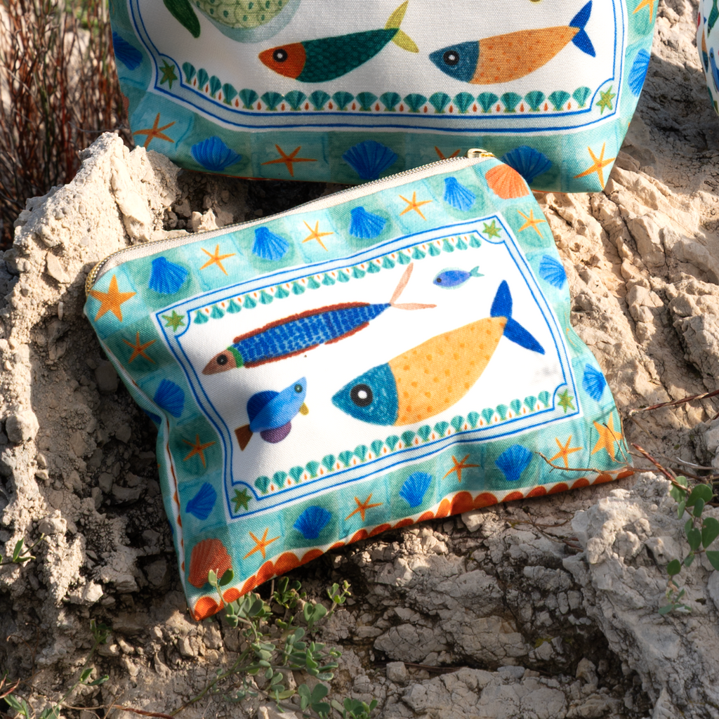 Velvet Trousse Marinella, 100% Made in Italy