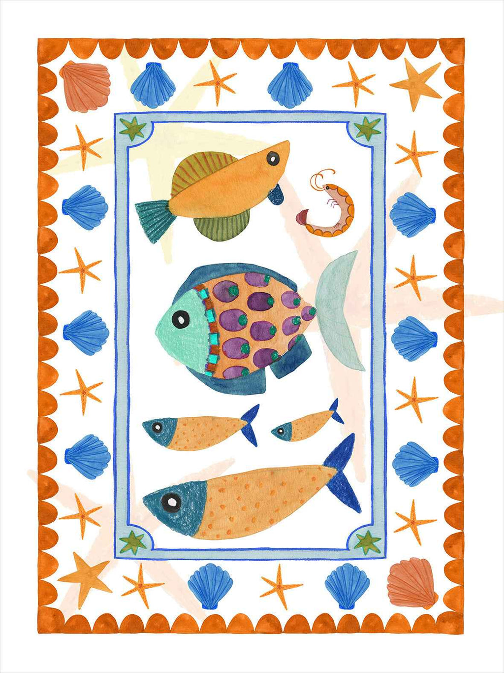 Kitchen Towels Marinella, 100% Made in Italy
