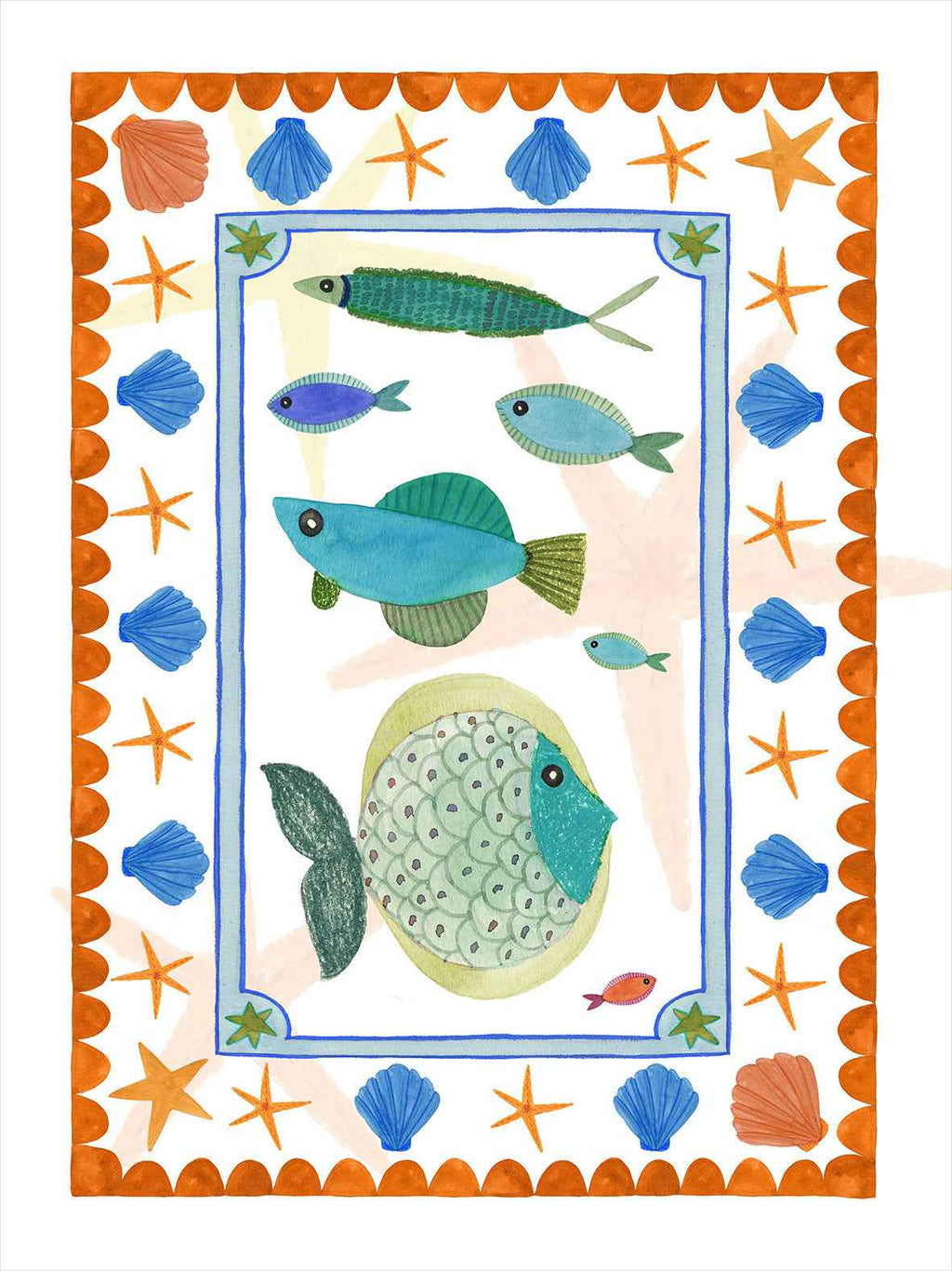 Kitchen Towels Marinella, 100% Made in Italy